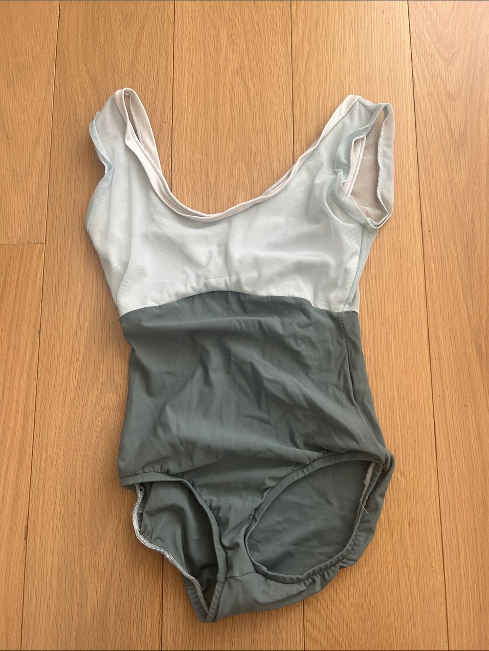 Label dancewear two toned leotard